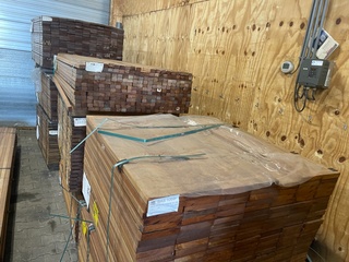 Ca. 139x Guyana Teak Planken Geschaafd, 25x145mm, lengte 100cm